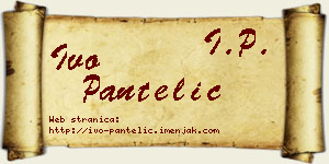 Ivo Pantelić vizit kartica